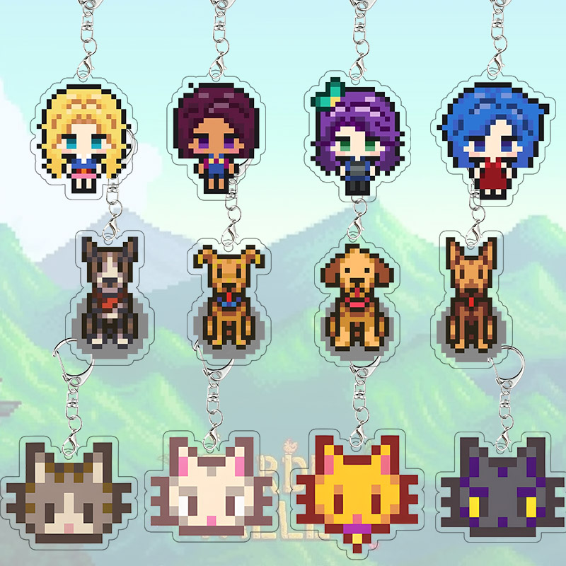 Cosplay Floating Prop - Stardew Valley acryl sleutelhanger Haley Emily