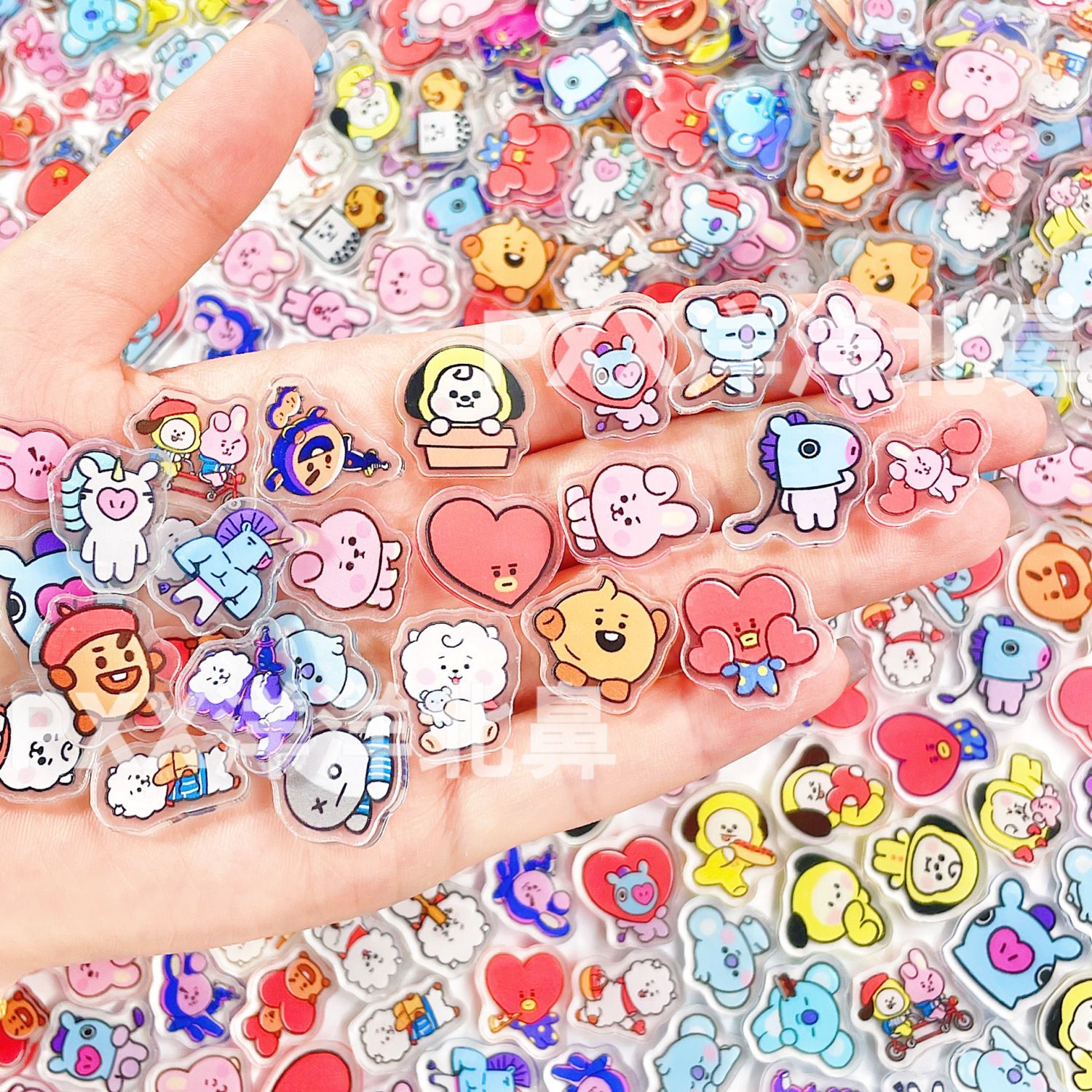 Cosplay Prop Diy - 100 stuks BT21 BTS Enkellaags 1cm2cm4cm