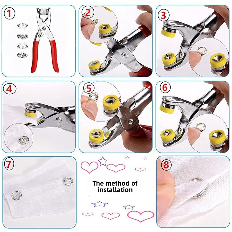 100 Sets Automatische Drukknoo - Snap Fastener Set recensie en prijs