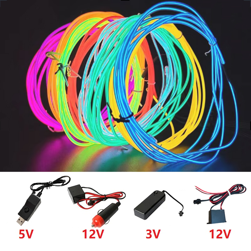 EL Wire 10/5/3/1m Verlichte La - Led El Wire recensie en prijs
