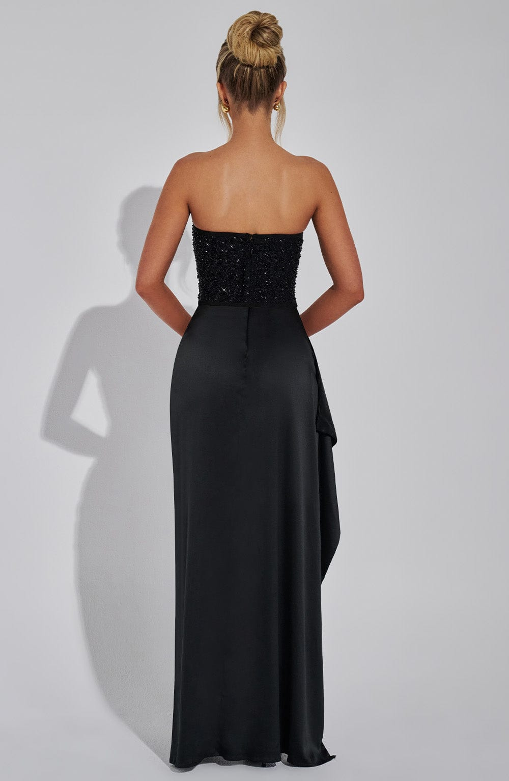 Strapless zwarte maxi formele  - Briar Cosplay Prop recensie en prijs